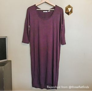 Babaton Aritzia Winston Dress Jersey Knit Hi Low S